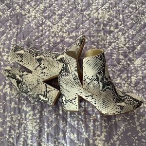 Steve Madden Snakeskin Booties